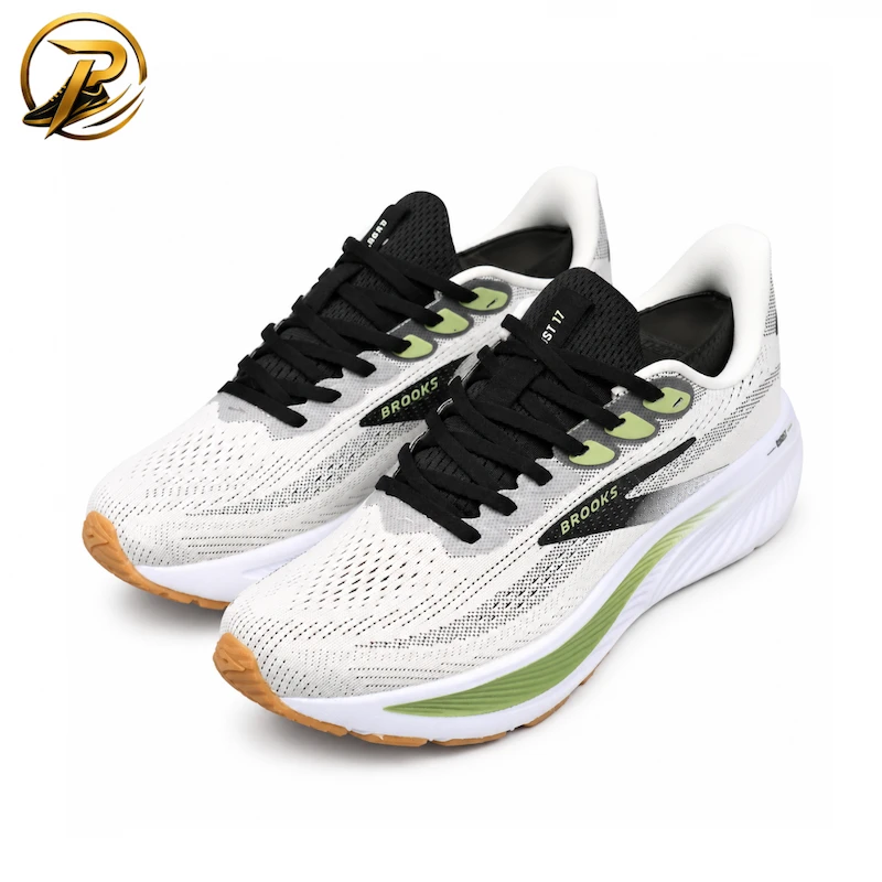 1 کتانی رانینگ بروکس مدل Brooks Ghost 16 طوسی سبز